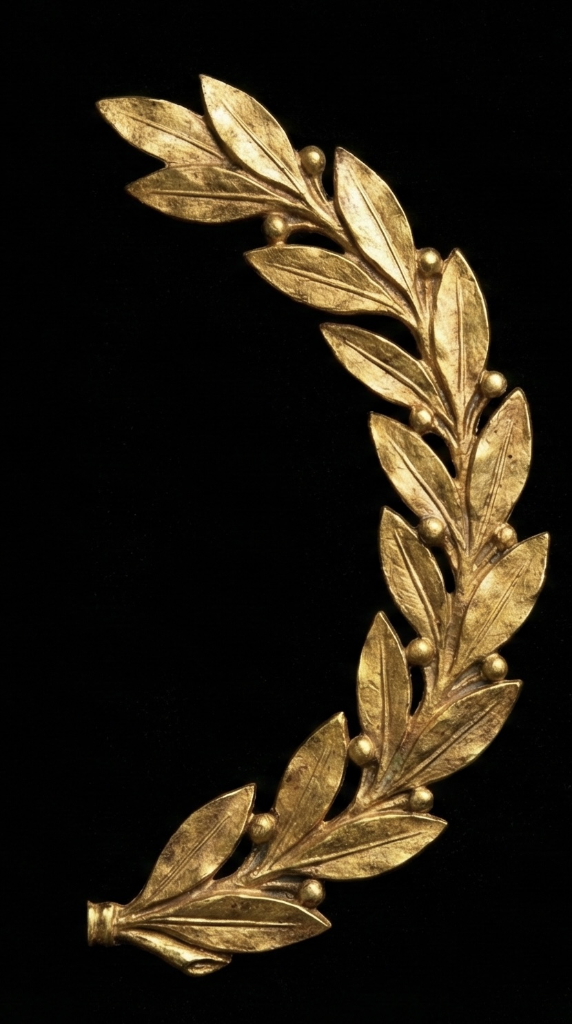 Gold Laurel Right